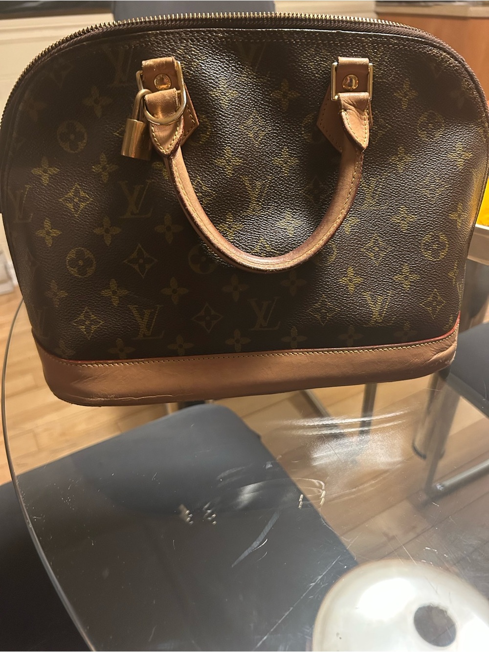 Luxury Monogram Dome Satchel in Brown